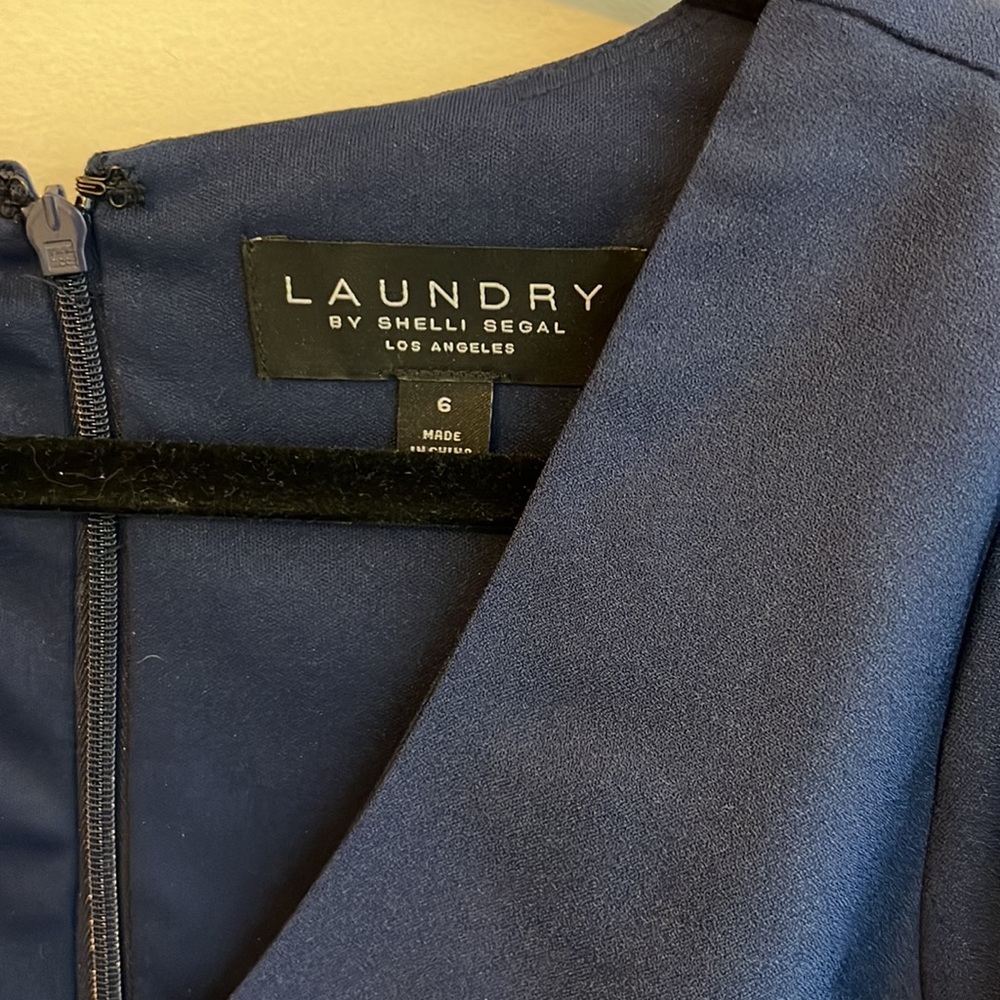 laundry by Shelli segal dress size 6 navy - Picture 2 of 6